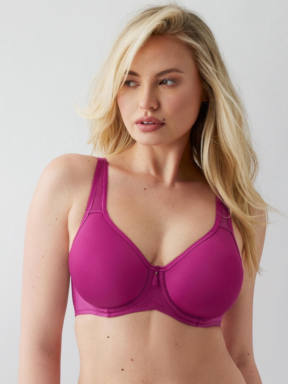 NWT Wacoal Basic Beauty Spacer T-Shirt Bra Berry Fizz 34C